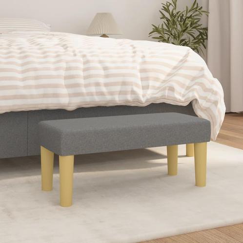vidaXL Bankje 70x30x30 cm stof donkergrijs, Huis en Inrichting, Banken | Bankstellen, Nieuw, Minder dan 150 cm, Stof, Verzenden