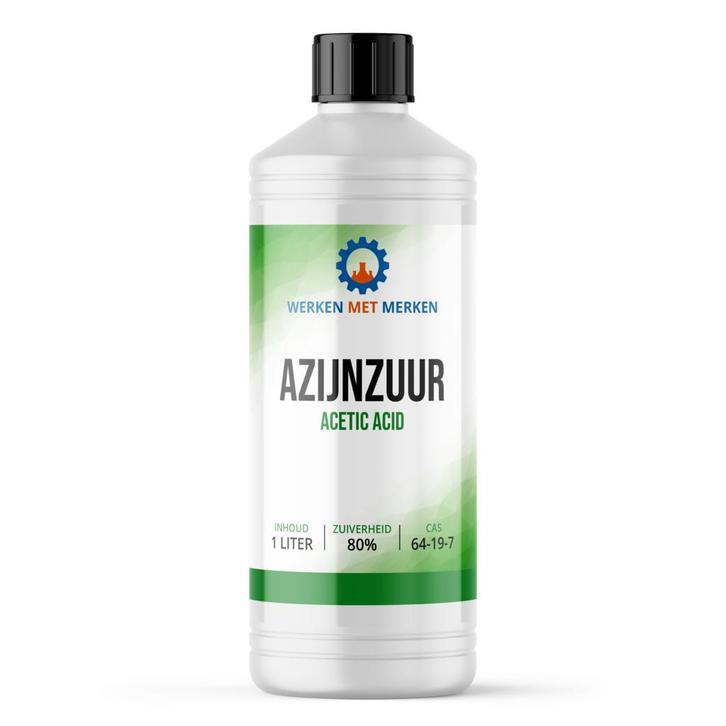 Wmm Chemie Azijnzuur 80 1 liter, fles, Doe-het-zelf en Verbouw, Overige Doe-het-zelf en Verbouw, Nieuw, Verzenden