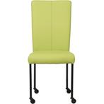 Leren eetkamerstoel Deal - Hermes Lime (felgroen) - Poten, Huis en Inrichting, Stoelen, Nieuw, Leer, Ophalen of Verzenden, Leren eetkamerstoel Deal - Hermes Lime (felgroen) - Poten staal vierkant zwart past perfect in uw interieur als u woonstijl: Modern is.