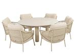 4 Seasons Outdoor Sardinia low dining tuinset latte met, Ophalen of Verzenden, Nieuw
