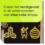 Kerstverlichting Raam Mistletoe + Kerstbal + Kerstman -, Diversen, Kerst, Verzenden, Nieuw