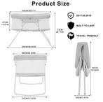 2-in-1 Baby Reisbedje en Wieg met Matras, Kinderen en Baby's, Verzenden, Nieuw