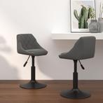 Draaistoelen Fluweel Grijs - Retourdeal - 35% Korting!, Huis en Inrichting, Stoelen, Twee, Nieuw, Ophalen of Verzenden, Modern