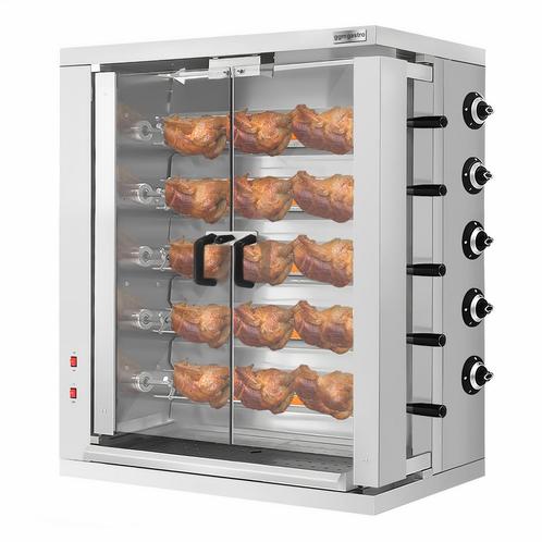 GGM Gastro | Kippengrill op gas - 32,33kW - met 5 spiesen |, Zakelijke goederen, Horeca | Overige, Verzenden