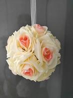 Bloemenbal Pomander RoseBall Creme Roze, Ophalen of Verzenden, Nieuw