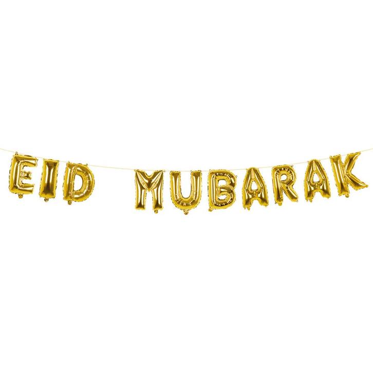 Ramadan Letterslinger Eid Mubarak 5m, Hobby en Vrije tijd, Feestartikelen, Nieuw, Verzenden