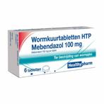 2x Healthypharm Wormkuur/mebendazol 100 mg 6 tabletten, Diversen, Nieuw, Verzenden