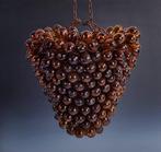 Lamp - Glas - Venetiaanse stijl amberkleurige handgeblazen, Antiek en Kunst