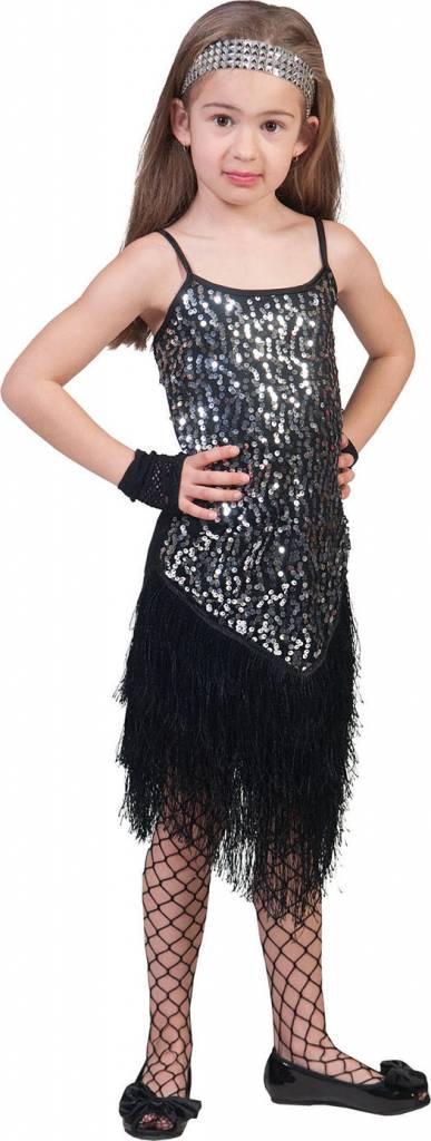 Flapper Disco jurkje zilver, Kleding | Dames, Carnavalskleding en Feestkleding, Nieuw, Ophalen of Verzenden