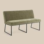 *WOONWINKEL* Eetkamerbank Groen 150cm, Verzenden, Nieuw, Stof