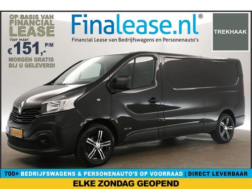 Renault Trafic 1.6 dCi T29 L2H1 Airco Cruise Navi PDC €151pm, Auto's, Bestelauto's, Lease, Handgeschakeld, Diesel, Renault, Zwart