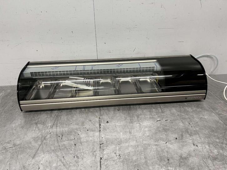 Coreco Sushivitrine Opzet koelvitrine 6 x 1/3 GN 140 cm 230V, Zakelijke goederen, Horeca | Keukenapparatuur, Nieuw zonder verpakking