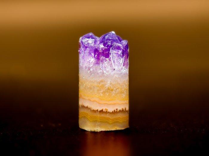 Gelaagde Uruguay Amethist Cilinder Geen reserveprijs • 32,10, Verzamelen, Mineralen en Fossielen