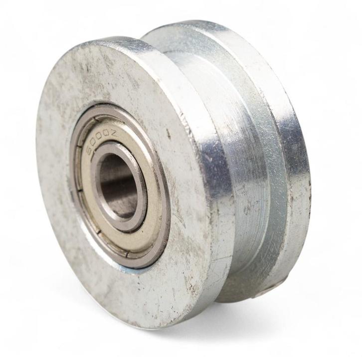Stalen Wiel of Schijf met vierkante groef Gelagerd - 45mm, Doe-het-zelf en Verbouw, IJzerwaren en Bevestigingsmiddelen, Verzenden
