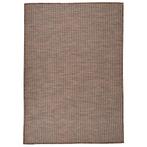 vidaXL Buitenkleed platgeweven 160x230 cm bruin, Verzenden, Nieuw, Bruin