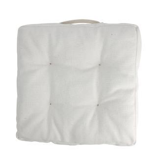 Zitkussen | Gardalux | 40 x 40 x 6 cm (Katoen, Wit), Tuin en Terras, Tuinmeubel-accessoires, Nieuw, Verzenden