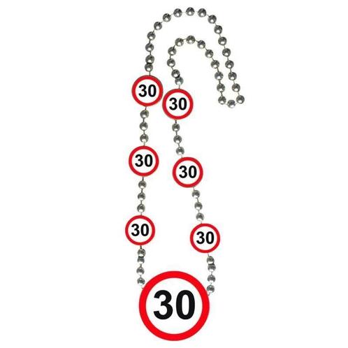 Ketting 30 Jaar Verkeersbord, Hobby en Vrije tijd, Feestartikelen, Nieuw, Verzenden