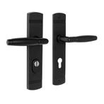 Retro buitendeurbeslag klink/klink PC72 zwart, Ophalen of Verzenden, Nieuw, Overige materialen, Klink of Kruk