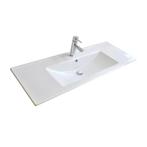 Wastafel Sanicare Q15 Keramiek 1 Kraangat 120x45 cm Wit, Ophalen of Verzenden, Nieuw, Overige typen