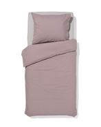 HEMA Dekbedovertrek percal 140x200/220 mauve, Verzenden, Nieuw