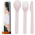 BioLoco Bestekset PLA - Abstracte Aarde - Lepel/Vork/Mes - H, Ophalen of Verzenden, Nieuw