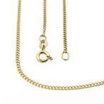 Gouden gourmet schakel ketting | 49,5 cm (schakelketting), Sieraden, Tassen en Uiterlijk, Kettingen, Ophalen of Verzenden, Gebruikt