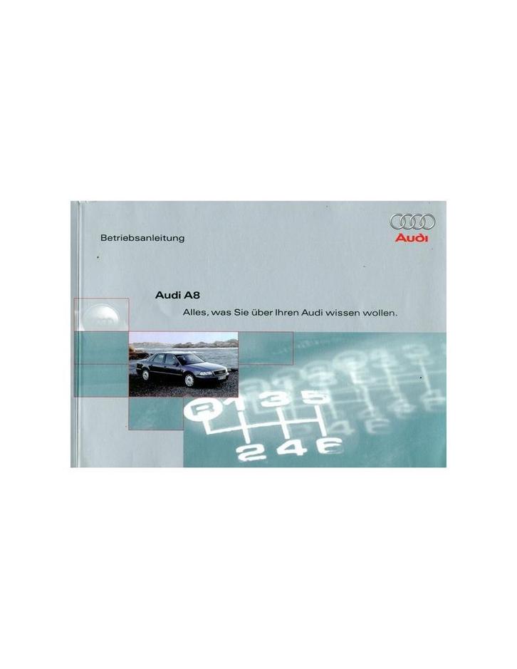 2000 AUDI A8 INSTRUCTIEBOEKJE DUITS, Auto diversen, Handleidingen en Instructieboekjes