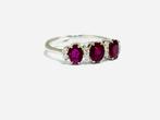 Ring - 18 karaat Witgoud - 2.20ct. tw. Robijn - Diamant -, Sieraden, Tassen en Uiterlijk, Ringen, Nieuw