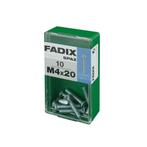 Fadix Metrische schroef M 4x20mm - 10 stuks, Doe-het-zelf en Verbouw, IJzerwaren en Bevestigingsmiddelen, Verzenden, Nieuw