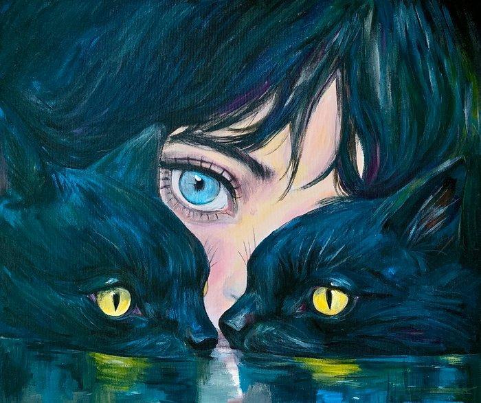 Roger Haus -  – Cat’s Lake, Antiek en Kunst, Kunst | Designobjecten