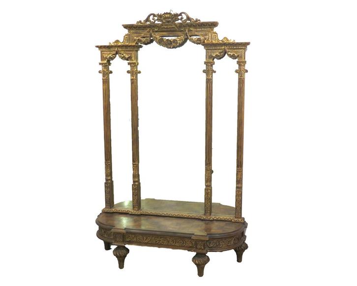 Een halspiegel, Zuid Europa, 20e eeuw, Huis en Inrichting, Woonaccessoires | Spiegels, Gebruikt