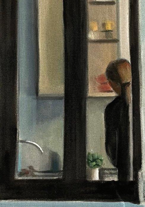 Giacomo Zornetta - Le case degli altri, Antiek en Kunst, Kunst | Schilderijen | Modern