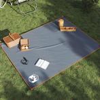vidaXL Picknickkleed met haringen 205x155 cm grijs en oranje, Verzenden, Nieuw