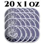 China. 20 x 1 oz Titanium Chinese Kwang Tung Dragon BU