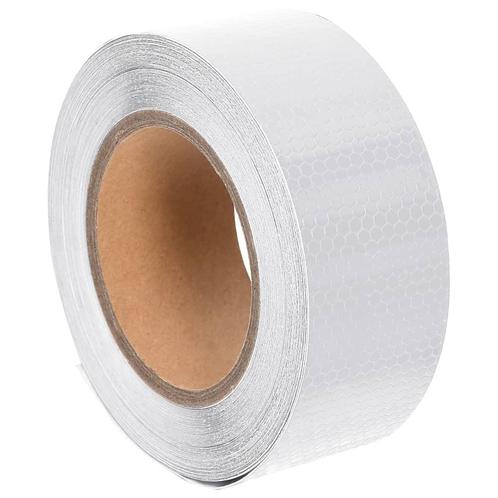 vidaXL Reflecterende tape 5 cm x 20 m PVC wit, Huis en Inrichting, Woonaccessoires | Tekstborden en Spreuken, Nieuw, Verzenden