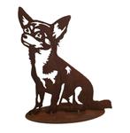 Tuin decoratie beeld Bobby de Chihuahua H28 x B17cm, Verzenden, Nieuw