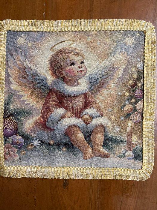 San Leucio Zeldzaam tapijt met engel als patroon en gouden, Antiek en Kunst, Antiek | Boeken en Bijbels