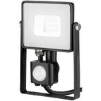 LED Bouwlamp 10 Watt met Sensor - LED Schijnwerper - Viron, Nieuw, Ophalen of Verzenden, Lamp met armatuur