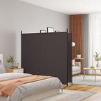 vidaXL Kamerscherm met 2 panelen 348x180 cm stof bruin, Huis en Inrichting, Woonaccessoires | Kamerschermen, Verzenden, Nieuw