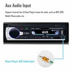 AUTORADIO BLUETOOTH USB SD AUX 4x60W 1DIN GRATIS VERZENDING, Auto diversen, Ophalen of Verzenden, Nieuw