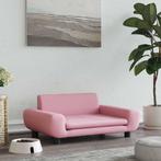 vidaXL Hondenmand 70x45x33 cm fluweel roze, Verzenden, Nieuw