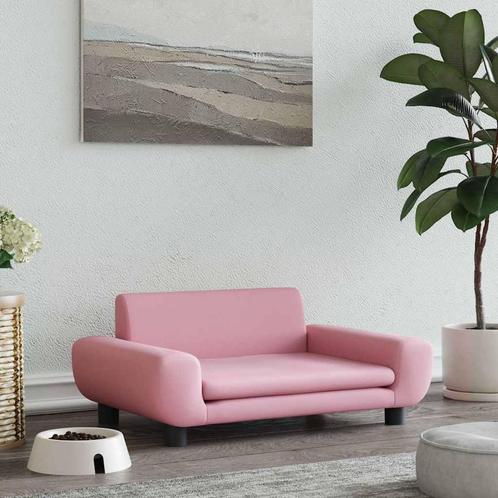 vidaXL Hondenmand 70x45x33 cm fluweel roze, Dieren en Toebehoren, Honden-accessoires, Nieuw, Verzenden