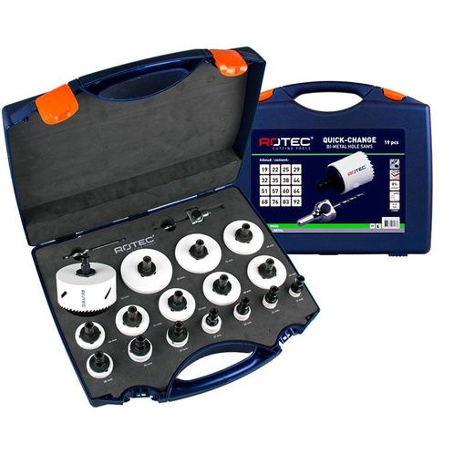 Rotec Gatzagenset Quick-change 527 - 6-KNT 11, 19-delig.,, Doe-het-zelf en Verbouw, Gereedschap | Boormachines, Nieuw, Verzenden