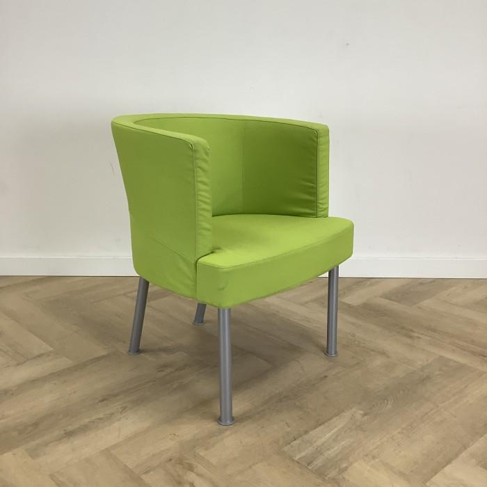 Kinnarps Trix 326 fauteuil , lime groen - Gratis Bezorging, Huis en Inrichting, Fauteuils, Gebruikt, Stof, Ophalen of Verzenden
