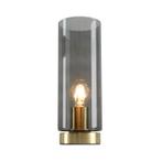 Design gouden glazen tafellamp Maury, smoke grey koker