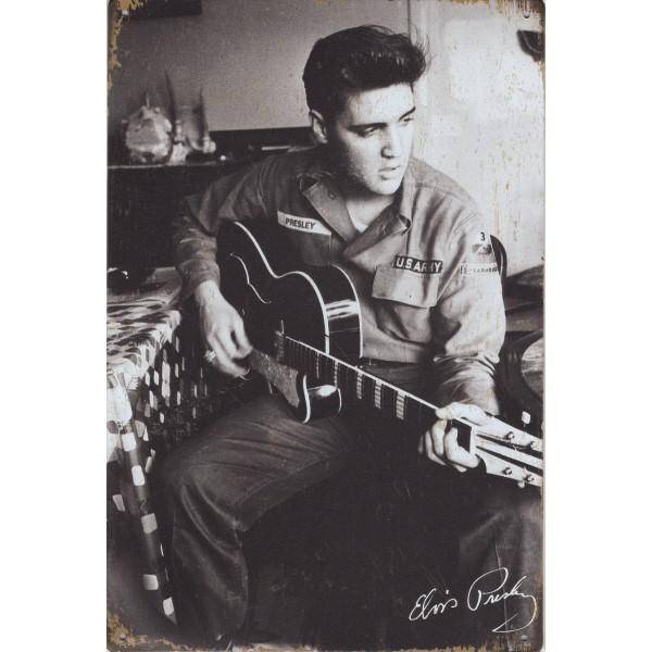 Concert Bord - Elvis Presley In US Army, Verzamelen, Muziek, Artiesten en Beroemdheden, Poster, Artwork of Schilderij, Nieuw, Ophalen of Verzenden