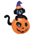 Coast Opblaasbare Halloween-Decoratie Zwarte Kat met Tovenaa, Zo goed als nieuw, Verzenden