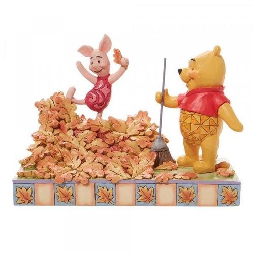 Winnie the Pooh en Knorretje Jumping into Fall 14 cm, Verzamelen, Disney, Nieuw, Ophalen of Verzenden
