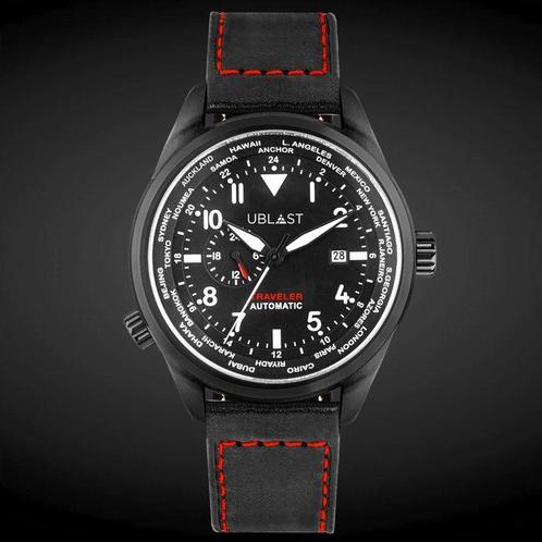 Ublast - Traveler Automatic World Time - Zonder Minimumprijs, Sieraden, Tassen en Uiterlijk, Horloges | Heren