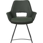 Leren eetkamerstoel Zippy - Toledo Verde (donkergroen) -, Overige kleuren, Bohemian, Eigentijds, Industrieel, Modern, Scandinavisch